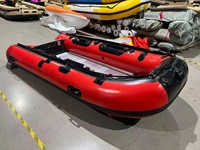 Bateau pneumatique robuste en caoutchouc avec plancher en aluminium pour la pêche, les sports nautiques et l'utilisation en mer