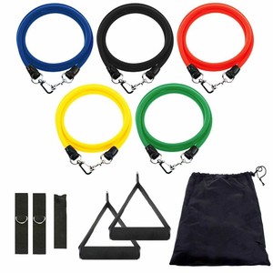 Ensemble de bandes de résistance Yi Qiao, 11 pièces, équipement d'entraînement multifonctionnel pour renforcement musculaire, extension pectorale, corde élastique, fitness - Product Image 2