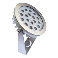 Luz LED Sumergible para Fuentes RGBW de 54W, Resistente al Agua IP68, de Acero Inoxidable 316L, Ajustable, 12V/24V DMX para Piscinas Subacuáticas