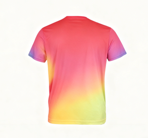 เสื้อยืดวิ่งแขนสั้นแห้งเร็วหลากสีแบบกำหนดเอง ลายตารางหมากรุกไล่เฉดสี น้ำหนักเบา เหมาะสำหรับออกกำลังกายในยิม - Product Image 2