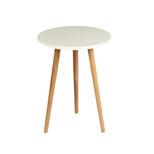 โต๊ะข้างเตียงไม้เนื้อแข็งทรงกลมแบบนอร์ดิกที่เรียบง่ายสำหรับห้องนั่งเล่นโซฟาในบ้านใช้เฟอร์นิเจอร์โต๊ะกาแฟสไตล์แผง - Product Image 1