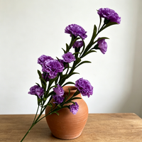 Seiden-Kunstkarneation - Handgefertigte, Langlebige, Wasserfeste Blume für Hochzeiten, Valentinstag, Muttertag Dekoration (Anpassbar)