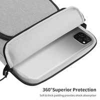 Housse de protection portable pour tablette, à porter en bandoulière, pour iPad Pro 12/9/11 et MacBook Air 2021/2022, design convertible, en polyester