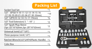 Jeu de clés à <span class=keywords><strong>douille</strong></span> multifonctionnelles 32pcs Chrome Vanadium Kit d'outils pour <span class=keywords><strong>camion</strong></span> - Product Image 3