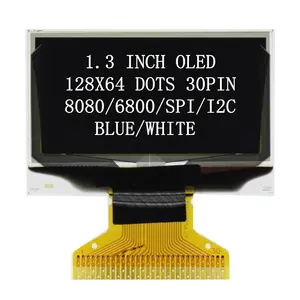 Layar Tampilan OLED SH1106, Layar Tampilan OLED 1.3 Inci SPI I2C WHITE SH1106 128X64