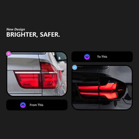 Conjunto de Luces Traseras LED Completas XUNBAI para X5 E70 2007-2013, 12V, Señal de Giro Secuencial, Freno, Reversa, DRL, Plug and Play, Actualización Automática