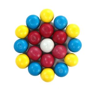 Bola de goma de mascar grande de 25mm 8g con sabor a fruta surtido multicolor para máquina expendedora - Product Image 3