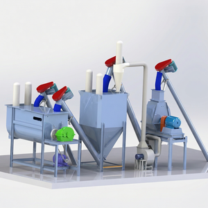 Complete Powder <b>Feed</b> Manufacturing Plant 3-8 Tons Per Hour with Crusher Mixer Conveyor for Livestock and Poultry Farms - Product Image 1