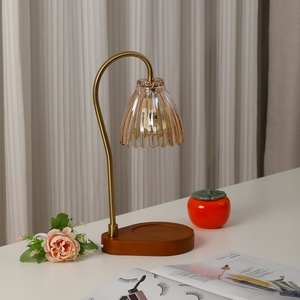 Wholesale Electric Candle Warmer Lamp Wood With <b>Timer</b> Adjustable Scented Candle Gift Luxury Modern Flower Candle Lamp Warmer - Product Image 5