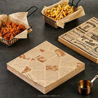 Sac en papier jetable anti-graisse avec logo personnalisé, revêtement PE de qualité alimentaire, pour emballage de sandwichs, doublure de cuisson, restauration rapide
