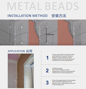 Système de plafond en plaques de plâtre, cornière en PVC, <span class=keywords><strong>angle</strong></span> mural - Product Image 3