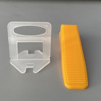 Système de nivellement des carreaux en plastique Clips et cales de nivellement des carreaux en céramique 100pcs Système de nivellement des carreaux