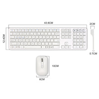 Ensemble clavier et souris sans fil personnalisé, clavier AZERTY, clavier magique avec pavé numérique