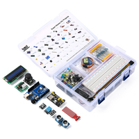 Robotlinking Super Kit de Démarrage Incluant Plaque d'Essai 1602 IIC Jeu de Fils de Connexion R3 pour Arduino UNO avec Tutoriel