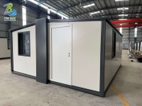 Maison modulaire préfabriquée pliable extensible de 20 pieds, maison conteneur portable à montage rapide