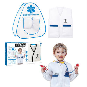 Uniformes de policía para niños y niñas, juguetes de imitación, equipo de juego con temática del Departamento de Policía - Product Image 5