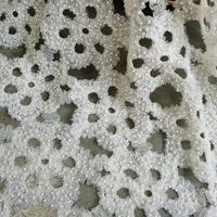 Tissus en dentelle de tulle lourds et luxueux, ornés de perles, broderies en dentelle pour femmes, tissu pour robe de cérémonie, robe de mariée