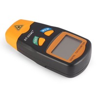Ruixiangtong DT-2234C+ Tachometer Laser Digital LCD Pengukur RPM Speedometer Motor Tanpa Kontak Plastik ABS Garansi 1 Tahun -20C