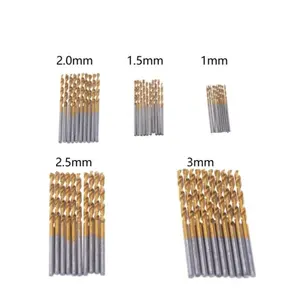 High Quality 1.0mm-13mm Titanium Coated HSS High Speed Steel Drill Bit Set Customizable Power Tools Wood Working Bits