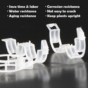 Clips de support pour tomates de jardin de 23 mm, clips de treillis pour tomates, clips de support pour plantes, clips en plastique pour vignes de jardin - Product Image 3