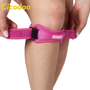 Nuevo producto correa de <span class=keywords><strong>rodilla</strong></span> ajustable con almohadilla de rótula neopreno Powerlifting tendón Brace Flexible protector rótula correa de <span class=keywords><strong>rodilla</strong></span> - Product Image 1