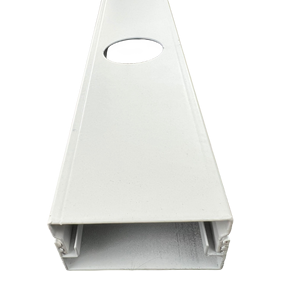 Perfil de Aluminio Permanente (canal) para Luz Pixel de 3cm, Color Blanco, 1m de Largo con 5/10 Orificios de 30mm, L1000mm*W40mm*H25mm - Product Image 4