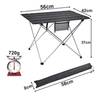 Table pliable d'extérieur, mobilier portable de camping, table d'ordinateur ultralégère en aluminium, chaise pliante pour escalade, randonnée, pique-nique