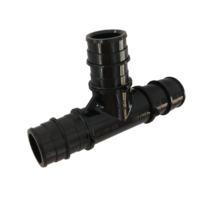 Raccord en T égal noir moulé par injection OEM ODM F1960, raccord à expansion à froid 1/2 pouce PEX avec certificat CUPC NSF pour la plomberie