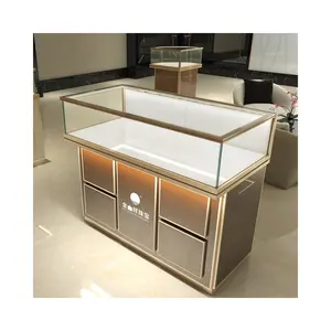 High end Tempered Glass luxury jewelry display showcase store display counter furniture cabinet stand