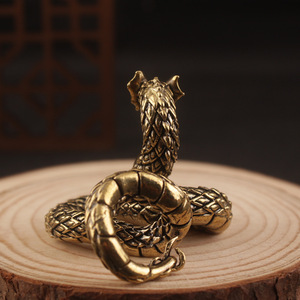 Figura Decorativa de Dragón Serpiente, Dragón Negro del Zodiaco, Figura Decorativa para Escritorio, Mascota de Té - Product Image 4