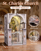 Kit de construction de puzzle 3D en bois personnalisé de qualité supérieure, modèle artisanal, casse-tête lumineux à LED, décoration intérieure