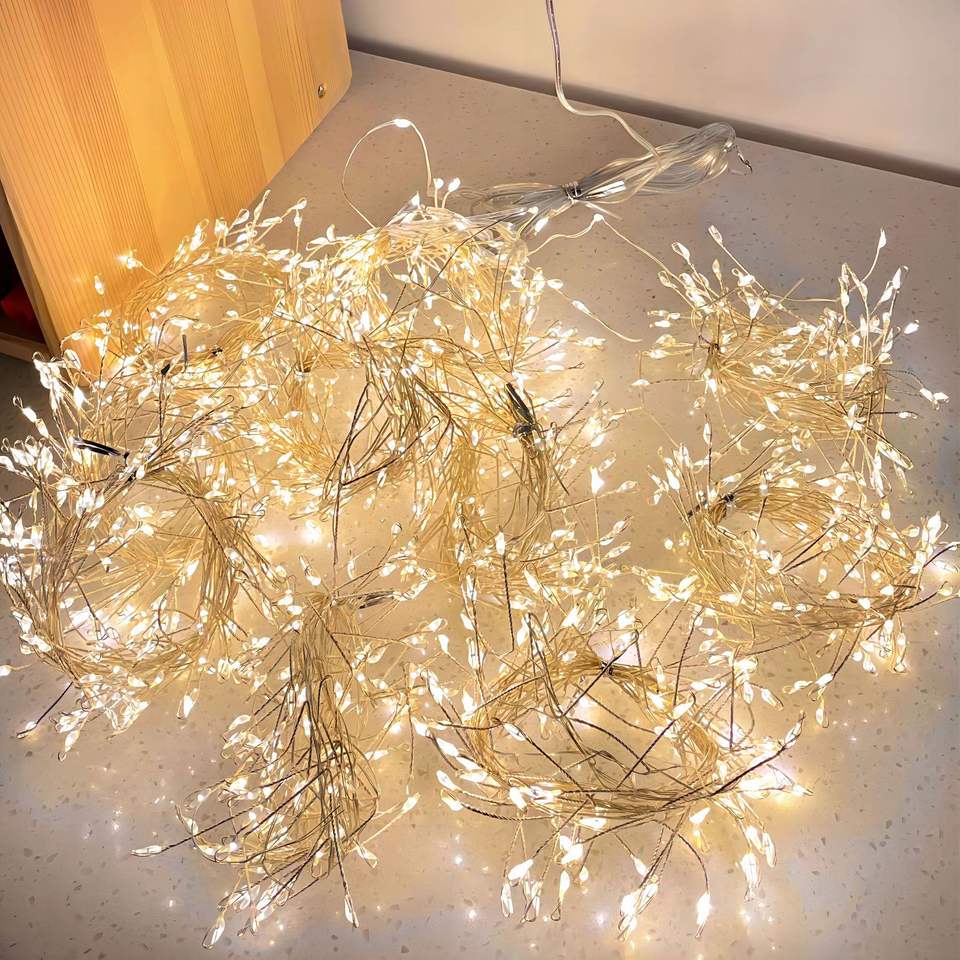 Modern LED Copper Wire Firecracker Curtain Light - Top One Brand | Indoor/Outdoor Christmas Holiday