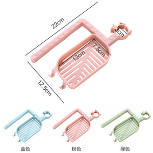 Kitchen Faucet Draining Rack With Tray Plastic Soap Dish Storage Organizer For Sink Multifunctional Modern Design - Product Image 3