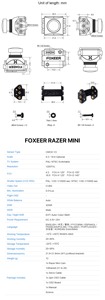 Caméra FPV Foxeer Razer Mini HD 5MP avec objectif M12 2,1 mm 1200TVL standard - Product Image 6