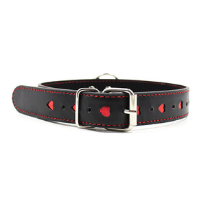 <strong>Adult</strong> Sex Toy Heart-shaped Leather <strong>Collar</strong> with Leash Dog Bondage Training to Increase the Fun of Sex - Product Image 2