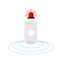 Détecteur de fuite d'eau intelligent sans fil longue portée 150 m IP67 Bluetooth BLE