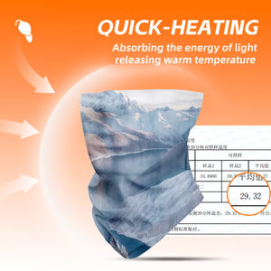 Leo ผ้าพันคอผ้าพันคอหลายชั้น, ผ้าพันรอบคอให้ความอบอ่อนดูดซับแสงสำหรับเล่นสกีในฤดูหนาวเล่นกีฬากลางแจ้ง - Product Image 2