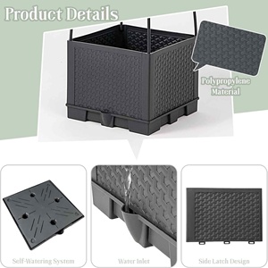 Raised Garden Bed <strong>Planter</strong> <strong>Box</strong> with <strong>Trellis</strong>, Tomato <strong>Planters</strong> for Climbing Plants Vegetable Vine Flowers Outdoor Patio - Product Image 2