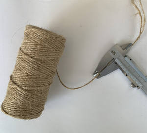 Ficelle en lin non cirée de 2 mm, cordon en lin naturel pour l'emballage, cordes - Product Image 6