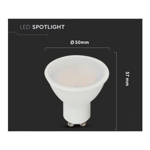GU10 lampada LED 10W 1000LM 220V 110 gradi freddo 6400K Opal diffusore SMD Chip 5 anni di garanzia SKU-218801-illuminazione/ - Product Image 3