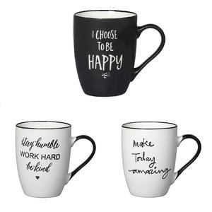 Custom Ceramic Mugs Drum Shape Black White Coffee Cup Screen Printing With Gift <b>Box</b> <b>For</b> <b>Presents</b> - Product Image 1