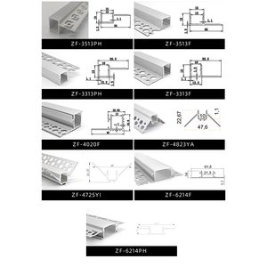 Profilé carré en alliage d'aluminium anodisé Zhifan pour éclairage encastré <span class=keywords><strong>LED</strong></span>, moulure de plafond, <span class=keywords><strong>corniche</strong></span> murale - Product Image 3