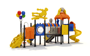 Toboggan extérieur en plastique en forme de bateau pirate avec HDPE anti-UV et acier inoxydable pour les communautés résidentielles, les écoles et les parcs à thème - Product Image 3