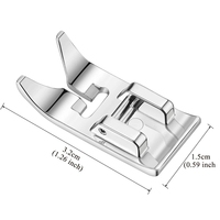 Pied-de-biche pour machine à coudre à tige basse, universel, usage général, point droit et pied zigzag pour fournitures de couture, 1 pièce