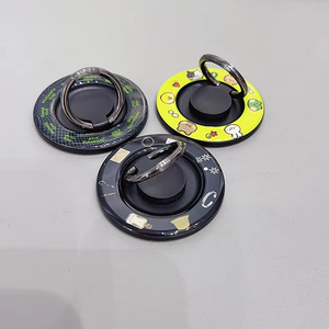 Cao cấp 360 độ linh hoạt xoay điện thoại đứng mạnh mẽ từ màu đỏ hoa tùy chỉnh mô hình; kim loại vòng điện thoại di động trường hợp - Product Image 1