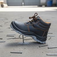 Calzado de Seguridad Industrial para Hombre y Mujer, con Puntera de Acero, Impermeable, de Cuero, Antideslizante