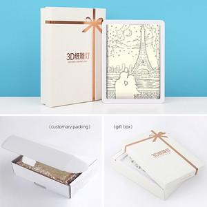 Cadeaux pour couples, baiser d'amoureux, amour, Tour Eiffel Paris, Saint-Valentin, boîte à lumière en papier découpé, lampe <span class=keywords><strong>de</strong></span> <span class=keywords><strong>nuit</strong></span> LED, écologique, personnalisé - Product Image 6