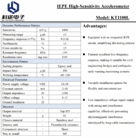 Accéléromètre piézoélectrique IEPE à axe unique ±5g ICP, capteur d'accélération de vibration uniaxiale 1000mV/g pour surveillance des ponts vibratoires