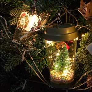 LED Cup Christmas Lights 10 Beads Battery Powered Round Shape For Holiday Decorations - Product Image 1