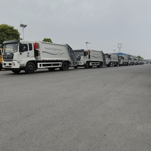Camion benne à benne arrière diesel 6x4 de grande capacité pour la collecte des déchets domestiques, norme Euro 3 - Product Image 5